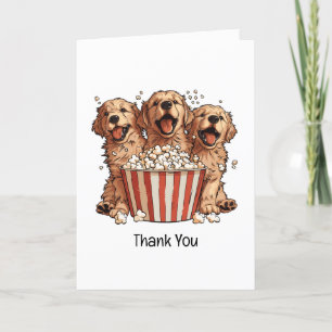 Thank You Golden Retriever Dogs Movie Popcorn
