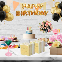 Thank you golden text and stripes 50 th birthday