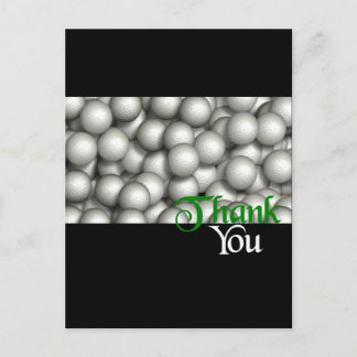 Thank You Golf Balls Postcard