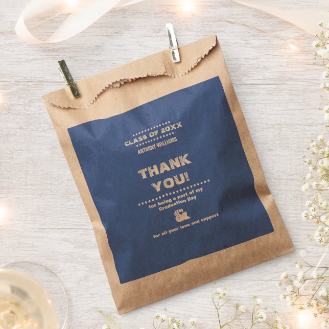 Thank You | Graduation Party Custom Favour Bag (Clipped)