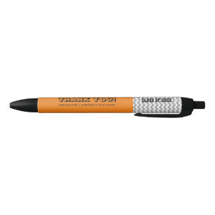 Thank You Graduation Party Custom Favour  Black Ink Pen