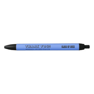 Thank You   Graduation Party Custom Favour Black Ink Pen