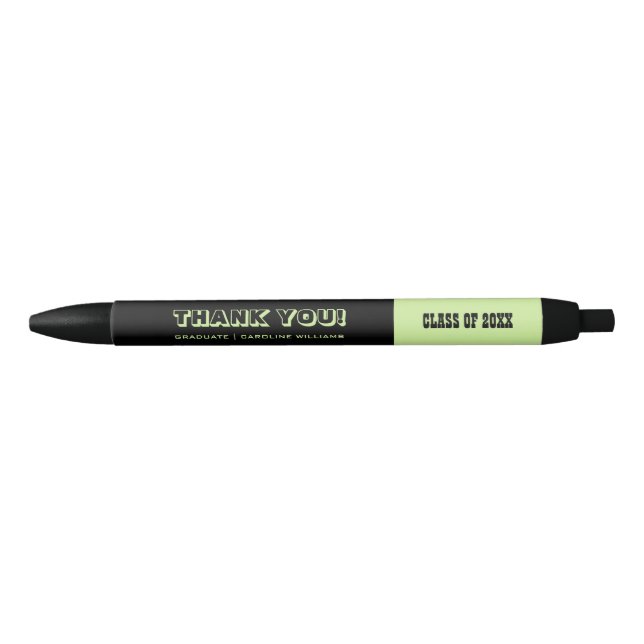 Thank You | Graduation Party Custom Favour Pens (Front)