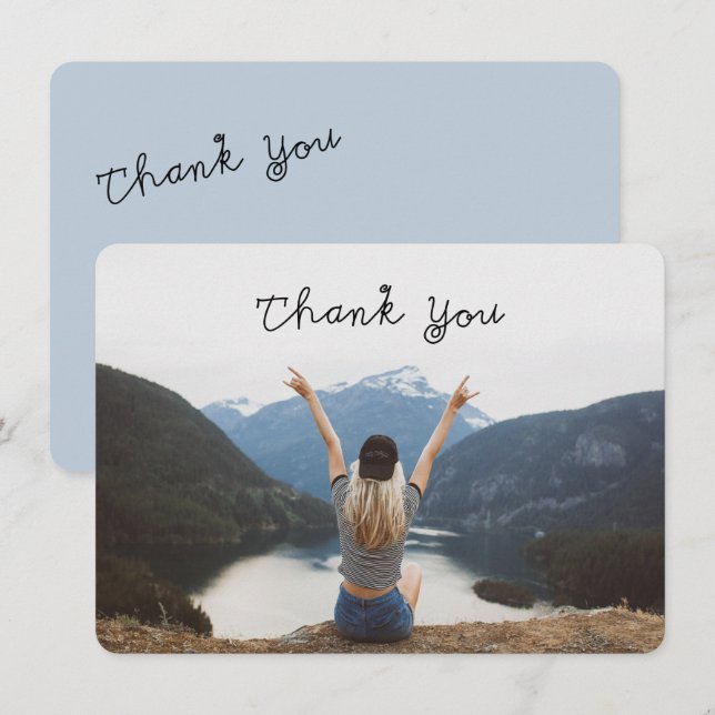 Thank You Graduation Photo Invitation (Front/Back)
