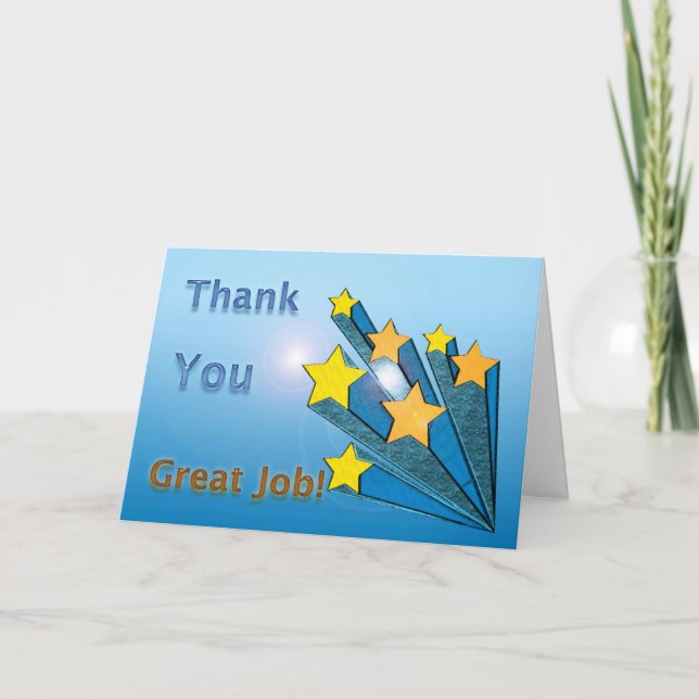 Thank You Great Job Shooting Stars (Front)