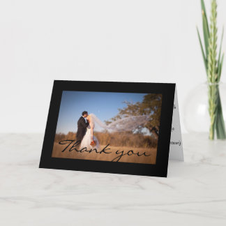 Thank you greeting card. card