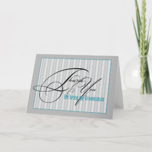 thank you groomsman card