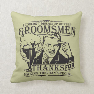 Thank You Groomsmen Throw Pillow
