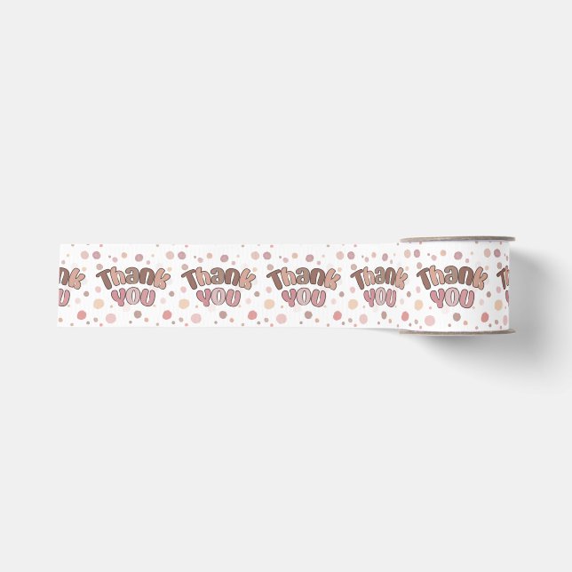 Thank you  grosgrain ribbon (Front)