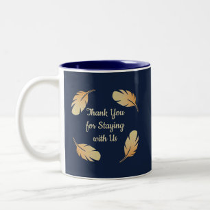 Thank You Guest Vacation Rental Appreciation Token Two-Tone Coffee Mug