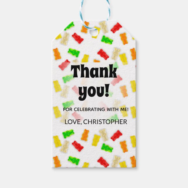 Thank you gummies favour tags (Front)