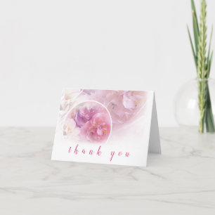 Thank You Hand Script Elegant Watercolor Roses