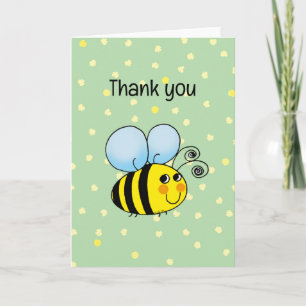 thank you (happy bee) card