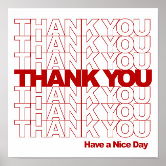 Thank You Posters | Zazzle Canada