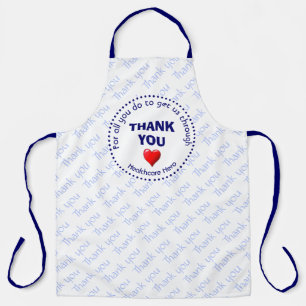 THANK YOU   Healthcare Hero   Customizable BLUE Apron
