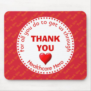 THANK YOU Healthcare Hero Customizable Mouse Pad