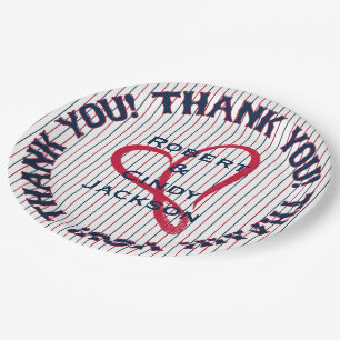 Thank You Heart 2-PAPER PARTY PLATES