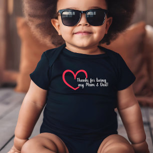 Thank You Heart Baby Bodysuit