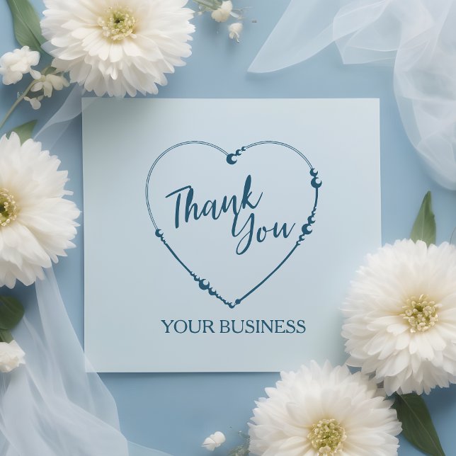 Thank You Heart Design For Artisan Items Rubber Stamp (Thank You Heart Design For Artisan Items Rubber Stamp.)