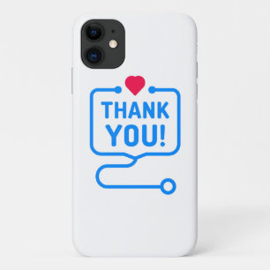 Thank You Heart Stethoscope iPhone 11 Case