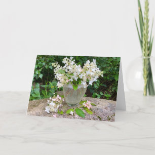 Thank you heart vase card