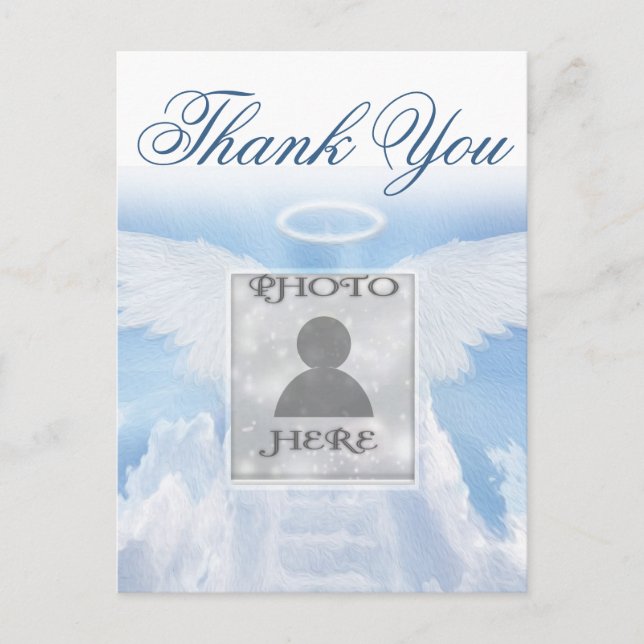 Thank You |Heavenly Memorial Postcard (Front)