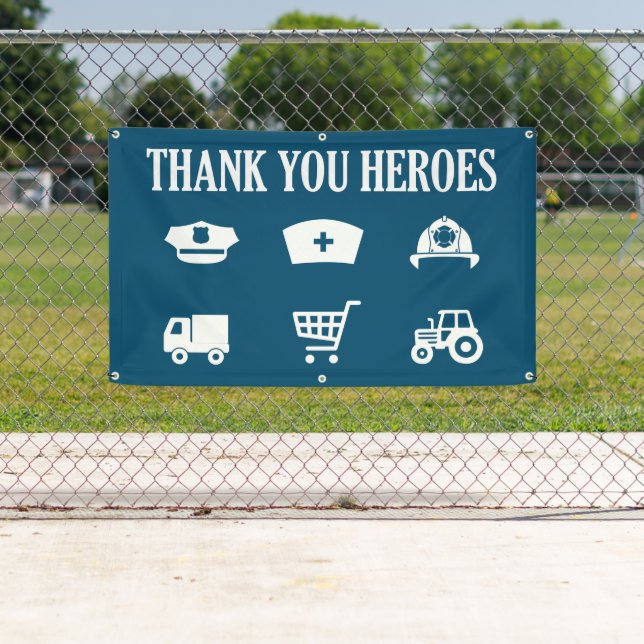 Thank You Heroes | First Responders Banner (Insitu)