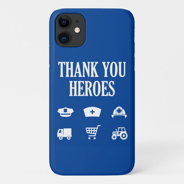 Thank You Heroes | First Responders Case-Mate iPhone Case (Back)