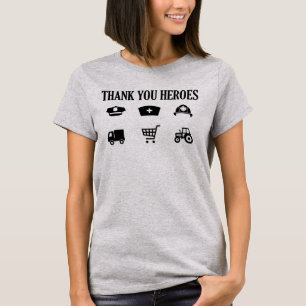 Thank You Heroes   First Responders T-Shirt