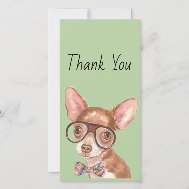 Thank You Hipster Chihuahua (Front)