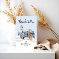 Thank You | Home Pet Sitting Pet Family Blue Couch