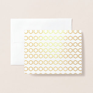 Thank You Honeycomb Pattern Foil Card
