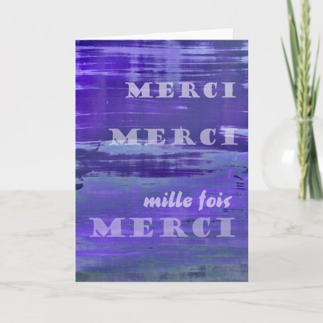 Thank You in French (Front)