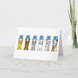 Thank You in Maltese Grazzi Card
