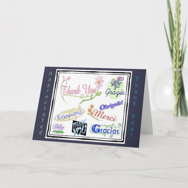 Thank You in Many Languages (Front)