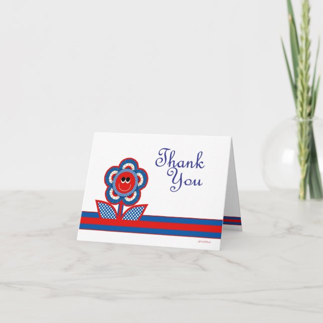 Thank You in Red, White & Blue Card (Front)