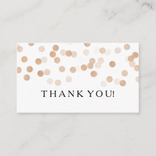 Thank You Insert Faux Copper Foil Glitter Lights