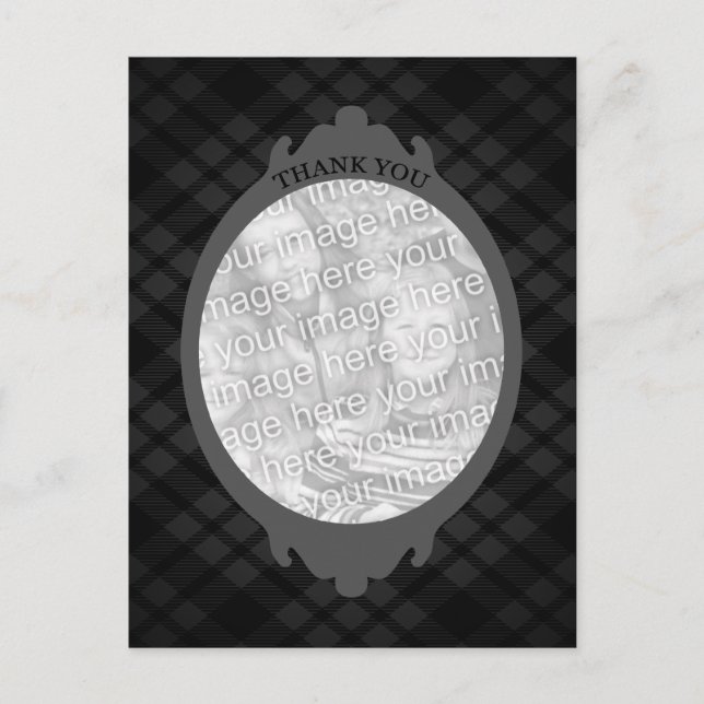 thank you (insert your own picture) postcard (Front)