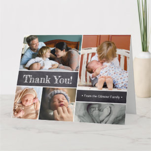 Thank You Introducing Second baby Photos Card
