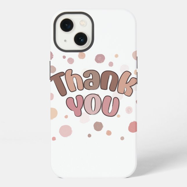 Thank you  iPhone case (Back)