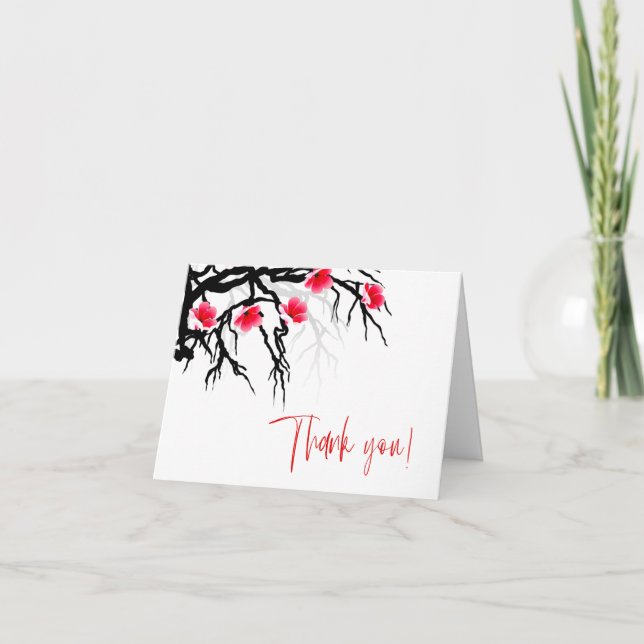 Thank You | Japanese Blossom Branch Floral (Front)