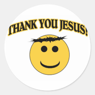 Thank You Jesus Classic Round Sticker