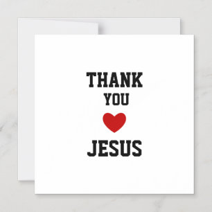 Thank You Jesus   Modern Christian Faith Heart Magnetic Invitation