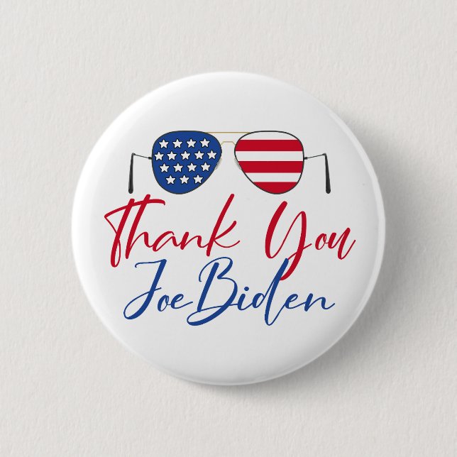 Thank You Joe Biden 2 Inch Round Button (Front)