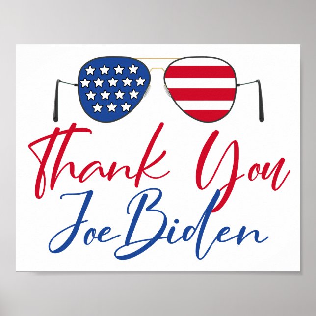 Thank You Joe Biden Commemorative Poster (Front)