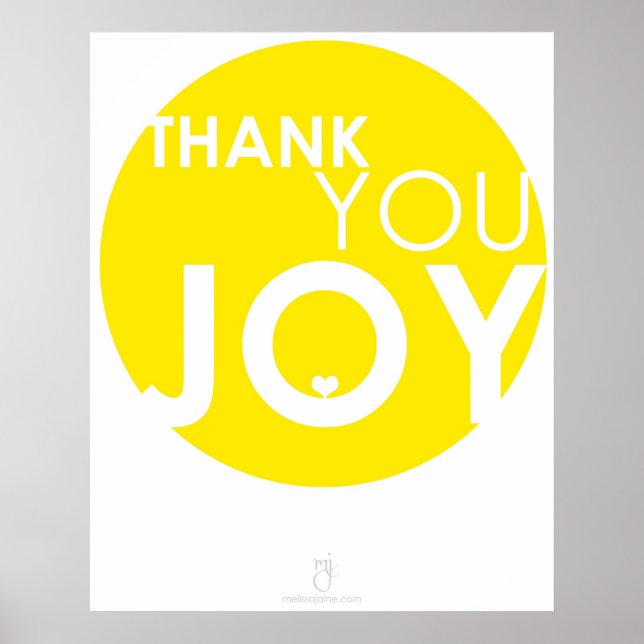 thank you JOY Poster (Front)