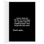 Thank you jumbo card oversized thank you card