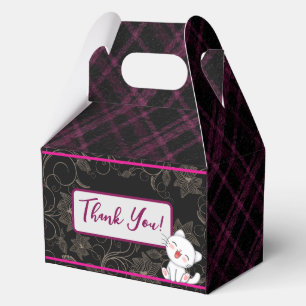Thank You Kitten Cat Party Box Favour Box