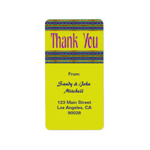 Thank You Label