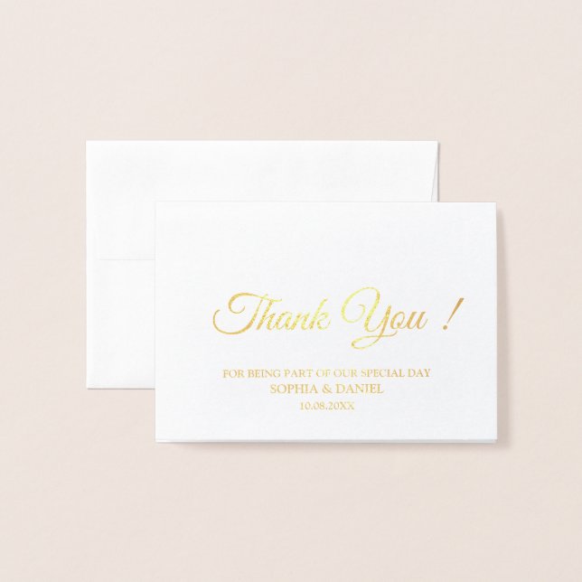 Thank You Label Cards Design for Business (Front With Envelope)